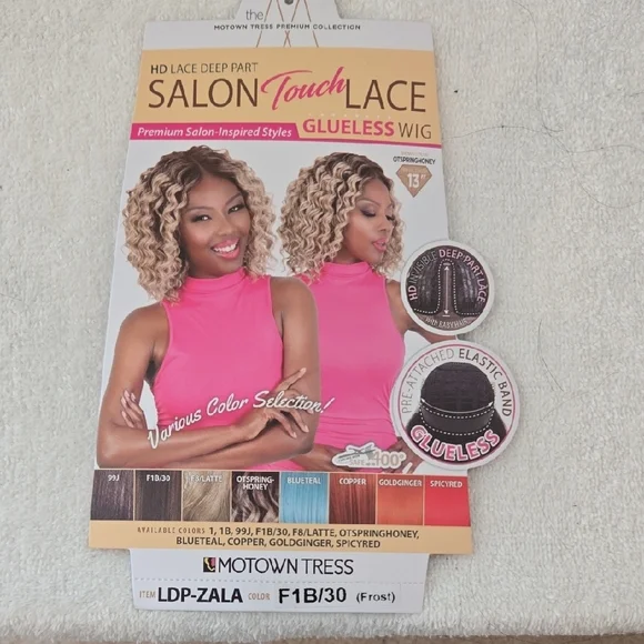 Black Curly Glueless Lace Wig - Picture 8 of 8